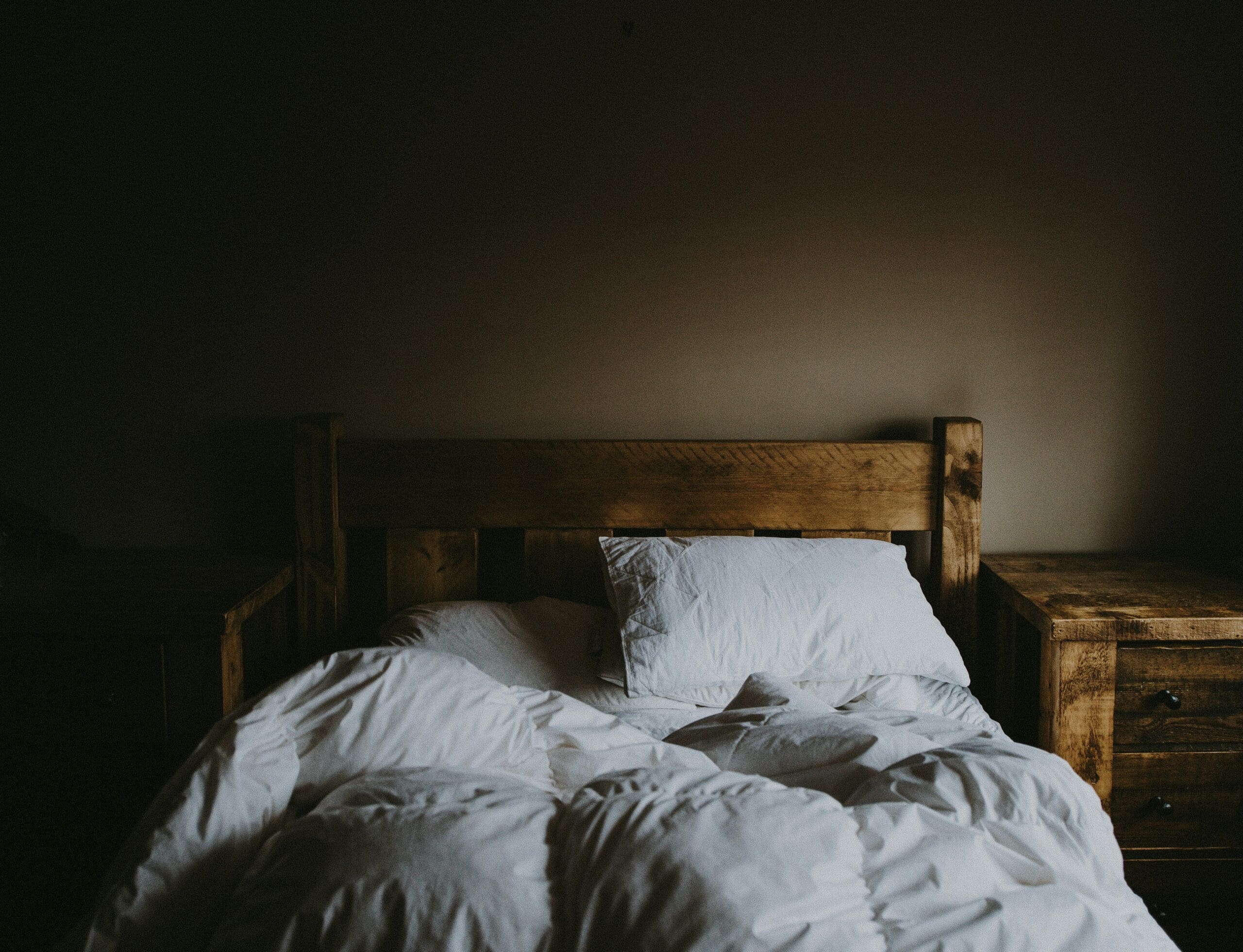 a cozy evening bed
